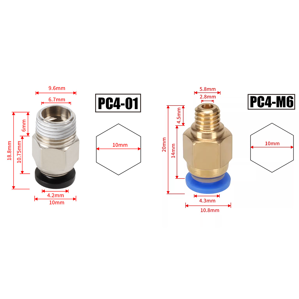 10 sztuk/partia Złączki pneuma – Ptfe Tape Thread recenzja i cena
