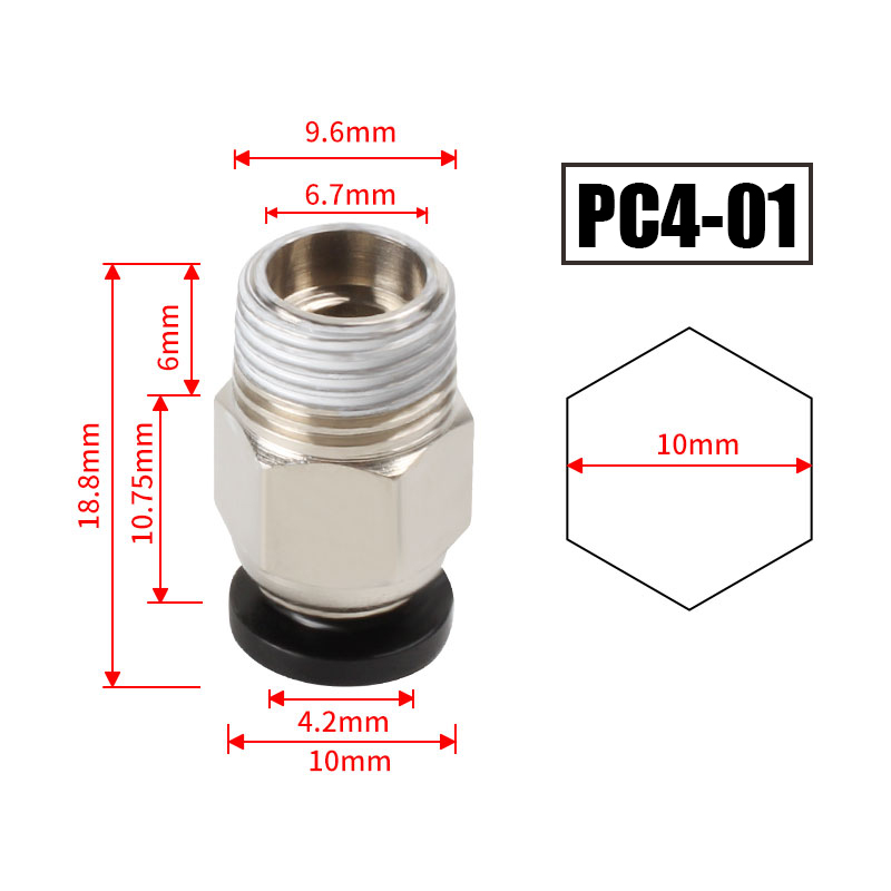 10 sztuk/partia Złączki pneuma – Ptfe Tape Thread recenzja i cena