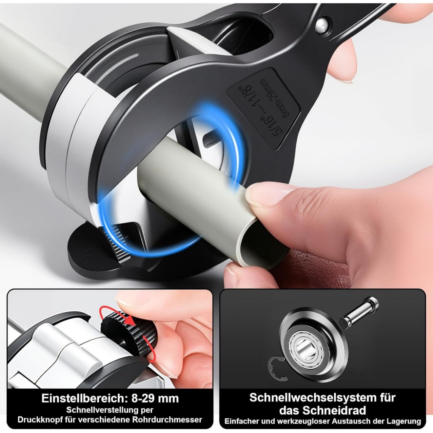 Zestaw noży do cięcia rur z me – Pipe Cutter Ratchet recenzja i cena