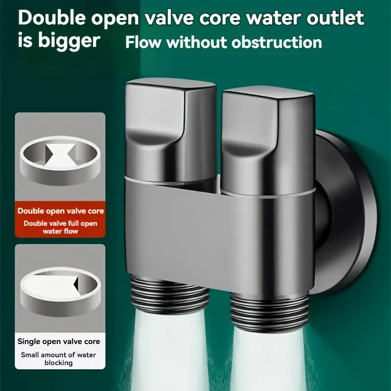 Podwójny kran ze stali nierdze – Toilet Fill Valve recenzja i cena